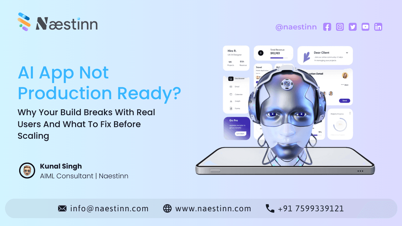 AI App Not Production Ready: Why Your Build Breaks With Real Users And What To Fix First AI App Not Production Ready: Why Your Build Breaks With Real Users And What To Fix First