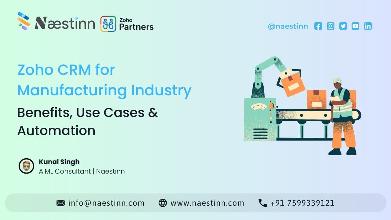 Zoho CRM for Manufacturing Industry Zoho CRM for Manufacturing Industry