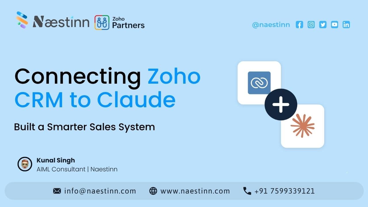 We Saved 15+ Hours a Week by Connecting Zoho CRM to Claude (And Built a Smarter Sales System) We Saved 15+ Hours a Week by Connecting Zoho CRM to Claude (And Built a Smarter Sales System)