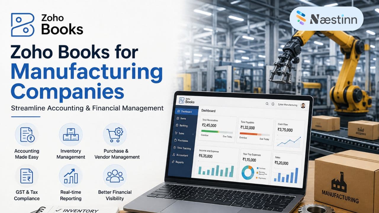 Zoho Books for Manufacturing Companies Zoho Books for Manufacturing Companies