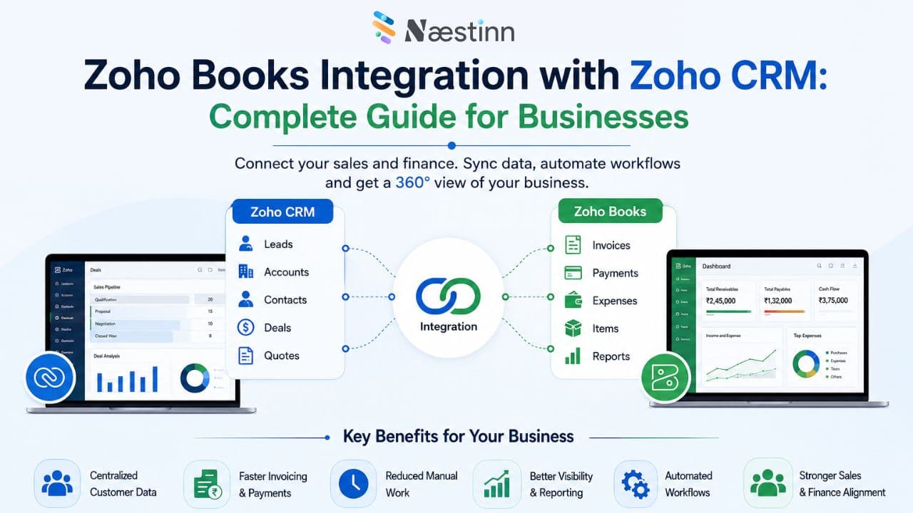 Zoho Books Integration with Zoho CRM: Complete Guide for Businesses Zoho Books Integration with Zoho CRM: Complete Guide for Businesses